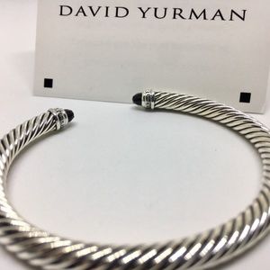 David Yurman 5mm Black Onyx Diamond Bracelet